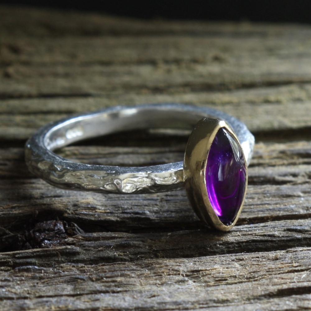 Marquise Amethyst Treasure Ring