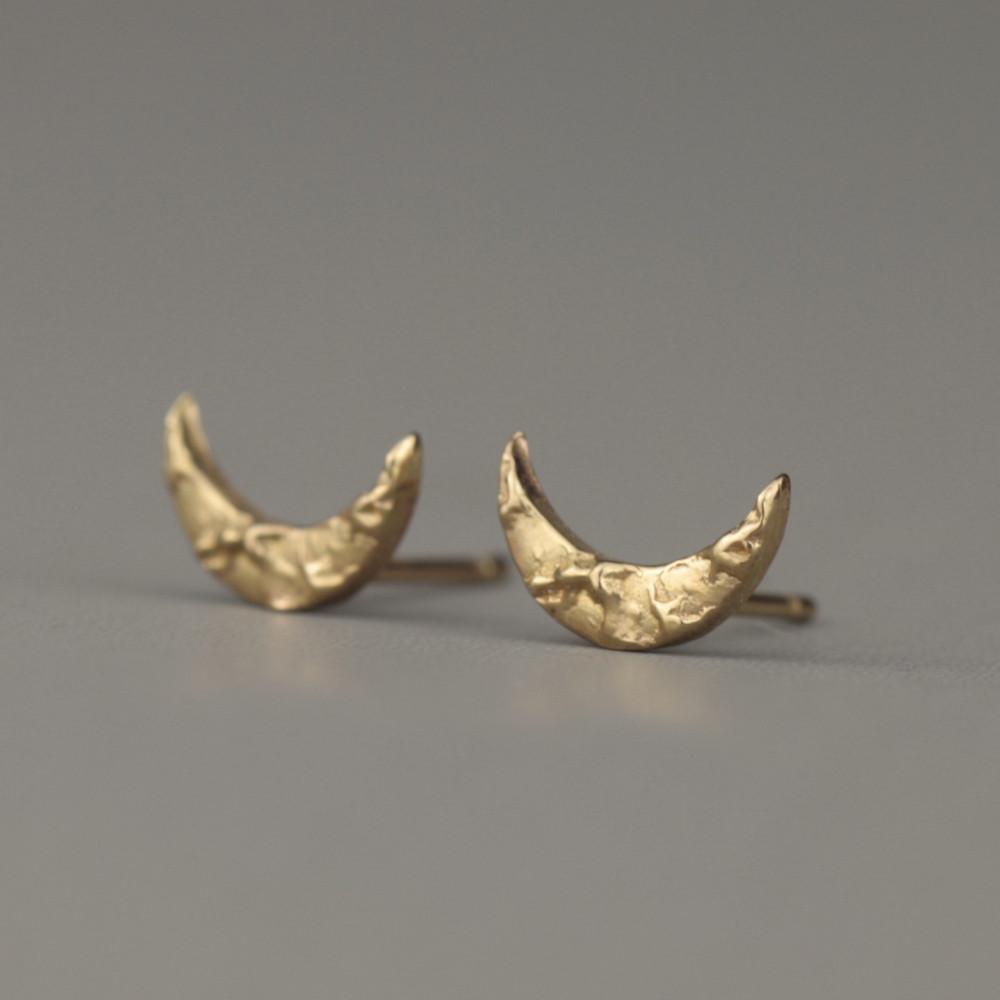 Universe Moon Gold or Silver Studs