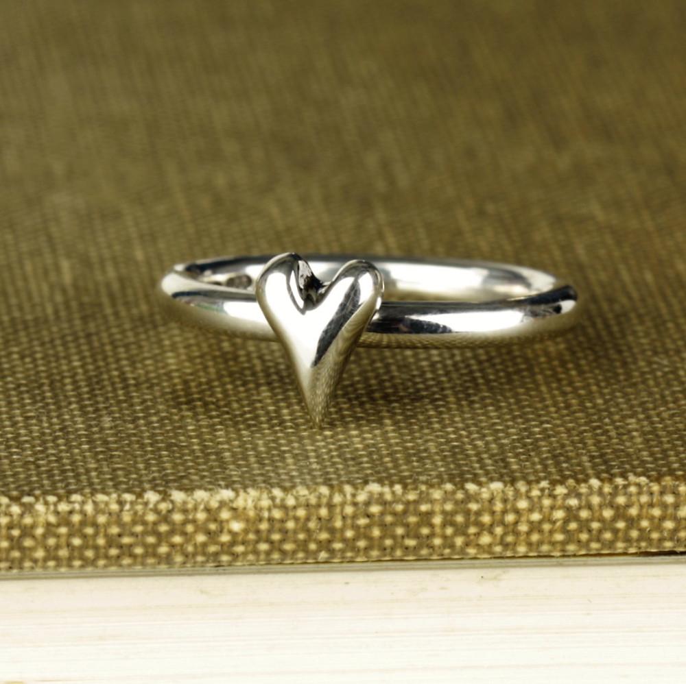 Wild Silver Heart Ring