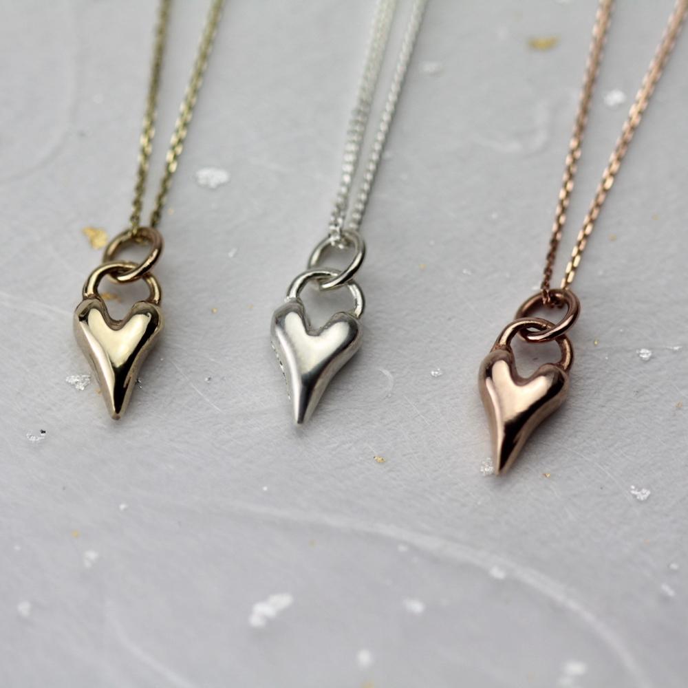 Wild at Heart 9ct Gold or Silver Dainty Necklace