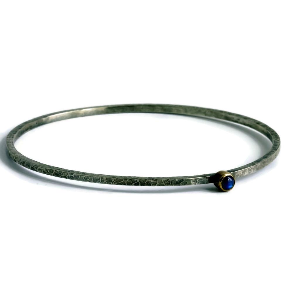 Labradorite Rustic Blossom bangle
