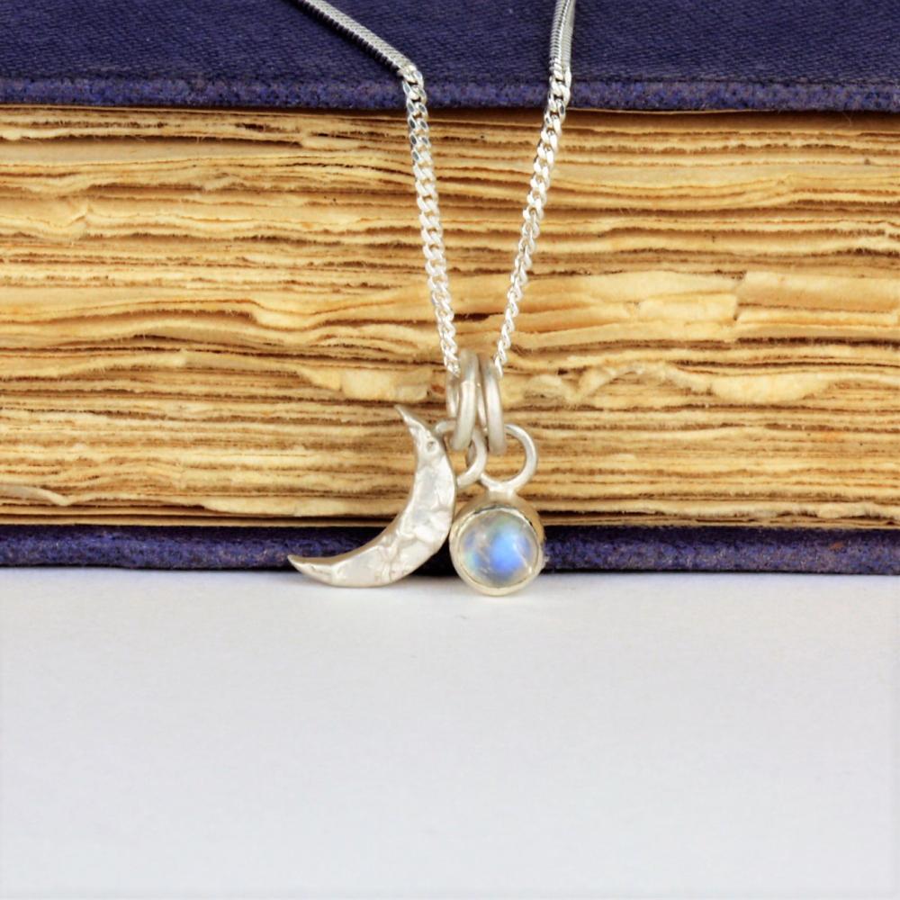Crescent Moon Charm Necklace