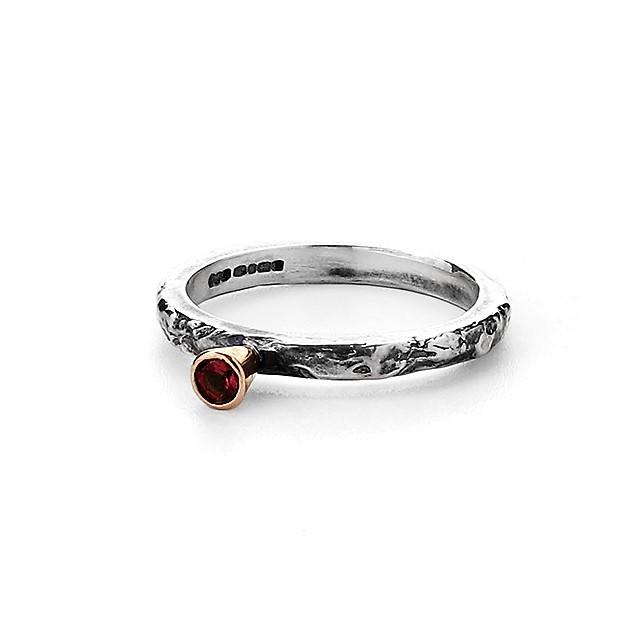 Slim Pink Tourmaline Treasure Ring