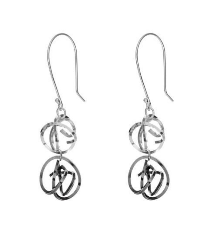 Double Tangle Drop Earrings