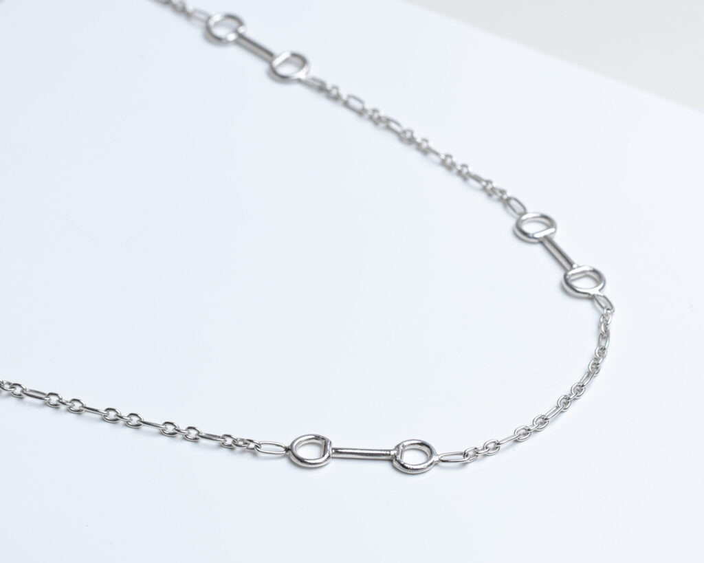 Sterling Silver Snaffle Necklace