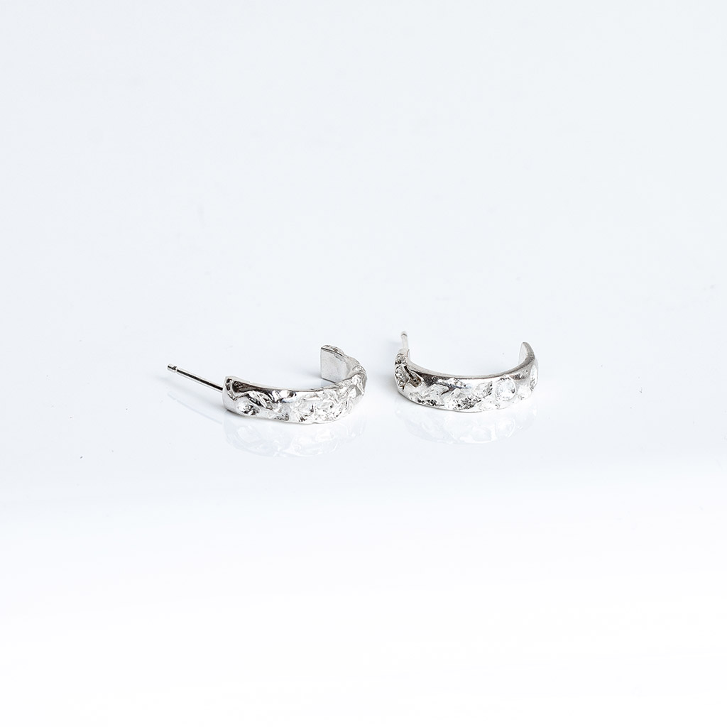 Quince Sterling Silver Half Hoop Earrings