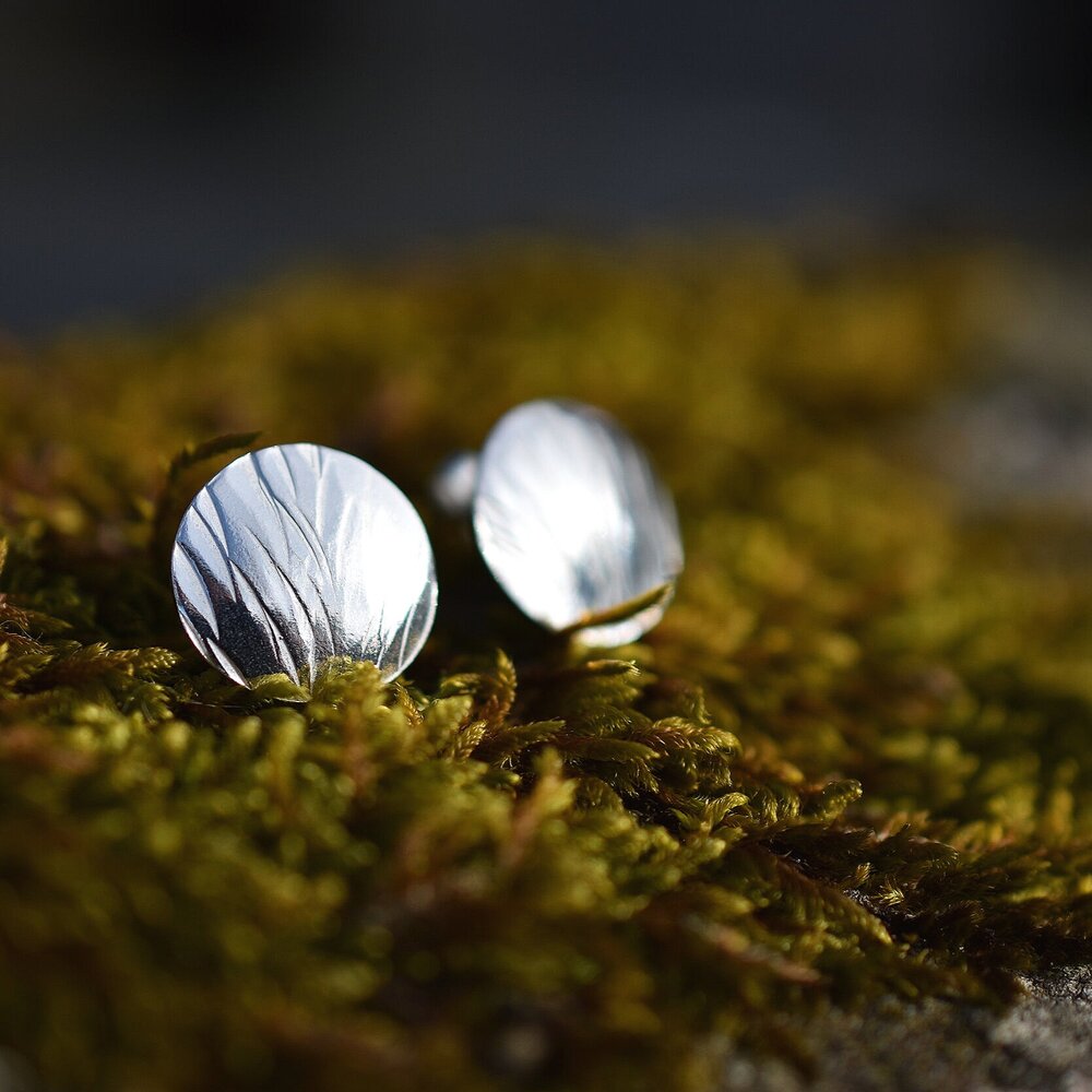 Grasses Stud Earrings (round)