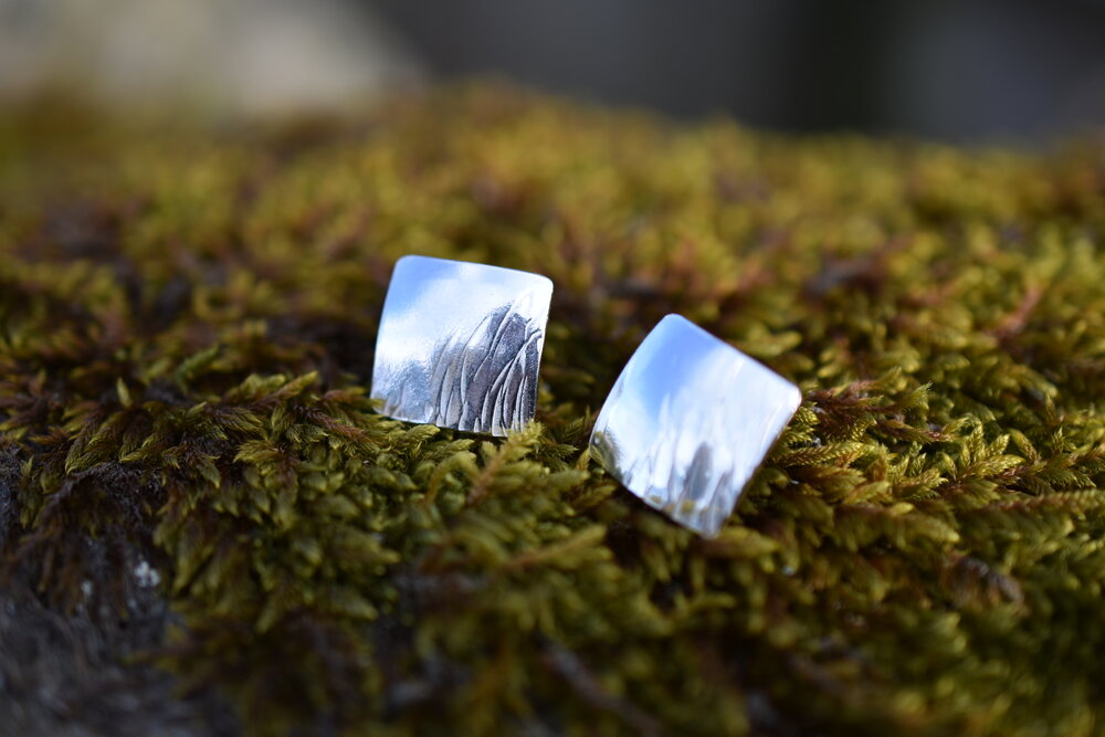 Grasses Stud Earrings (square)