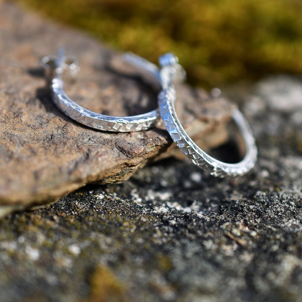 Dappled Light Hoop Earrings