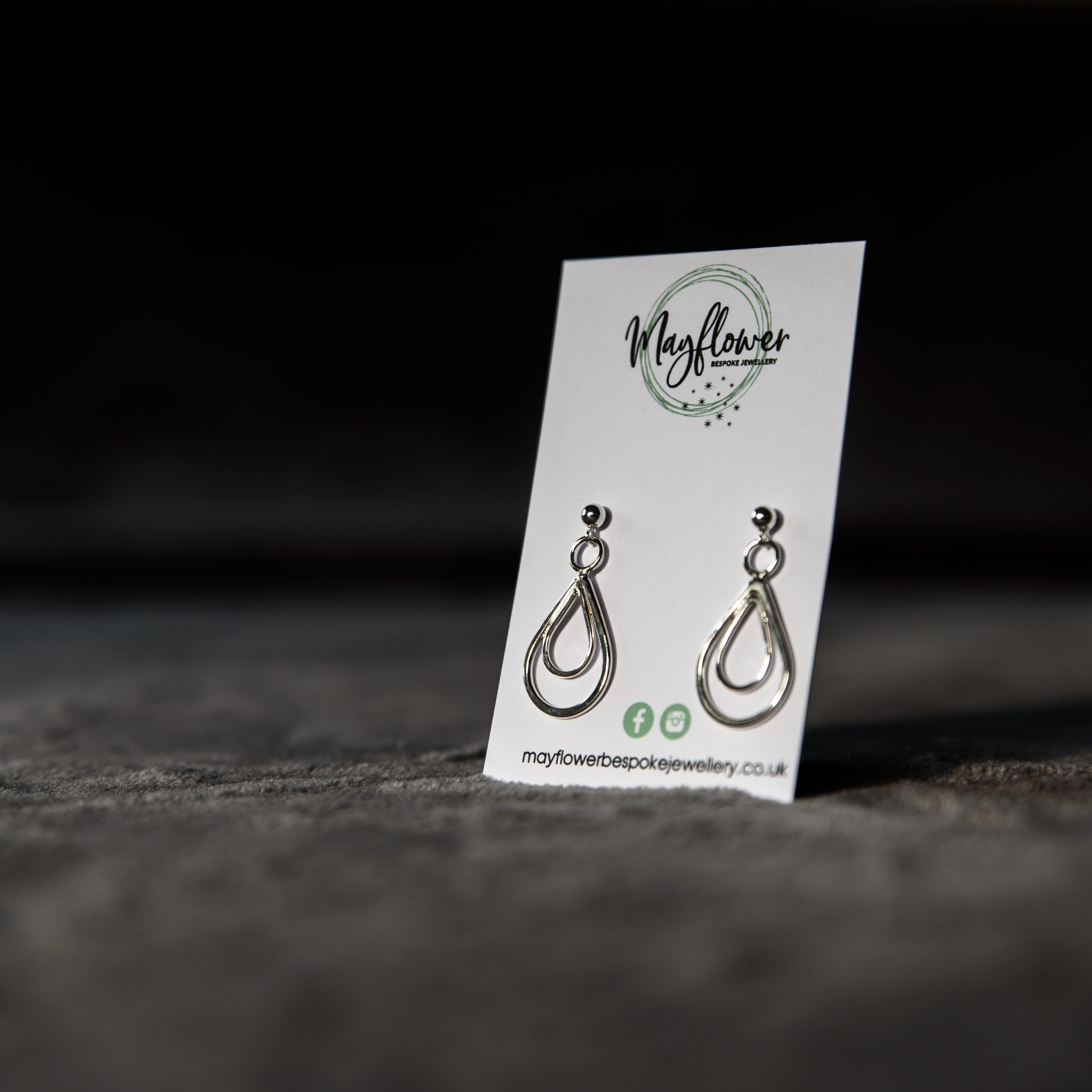 Double Teardrop Earrings (small)