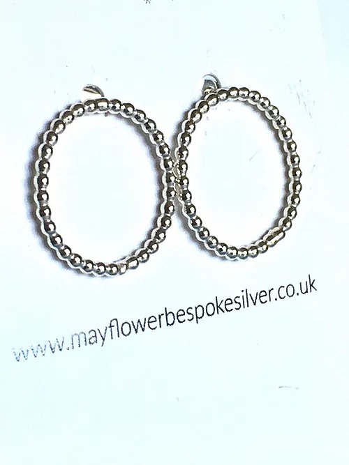Beaded Circle Earrings